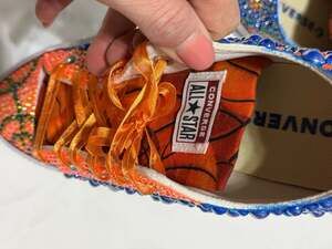 Custom Bling Converse Chuck Taylor All Star Low Top Rhinestone Basketball G.O.A.